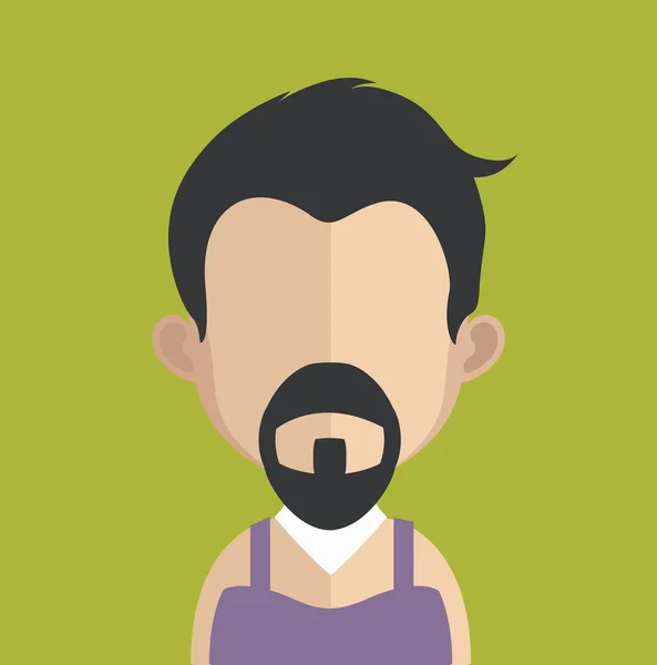 Hombre avatar carácter — Vector de stock