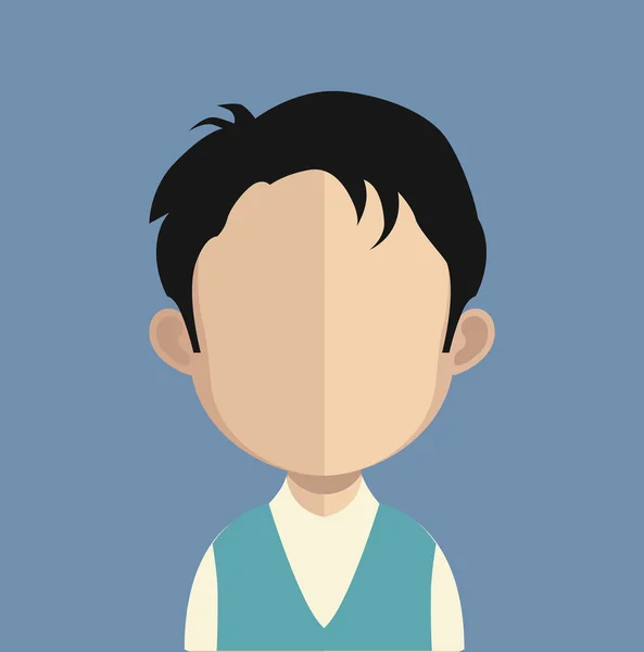 Hombre avatar carácter — Vector de stock