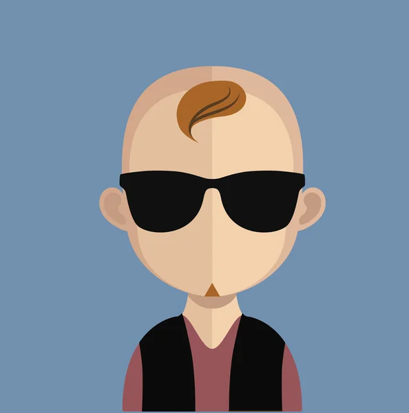 Hombre avatar carácter — Vector de stock