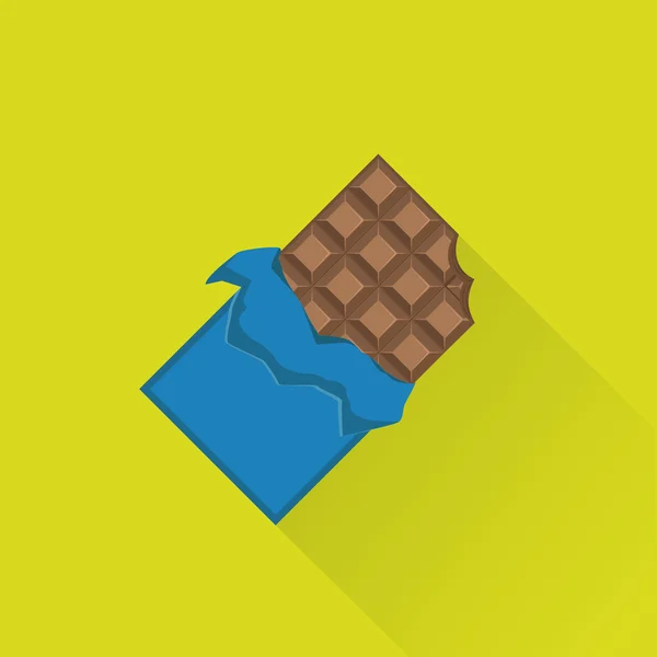 Zoete chocoladereep — Stockvector