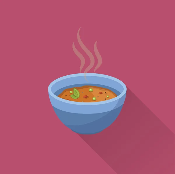 Zuppa di carne e verdura — Vettoriale Stock