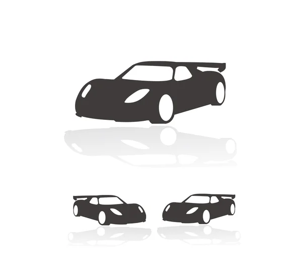 Sport car icons set — Stock Vector