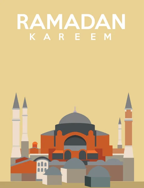 Ramadan kareem kartendesign — Stockvektor