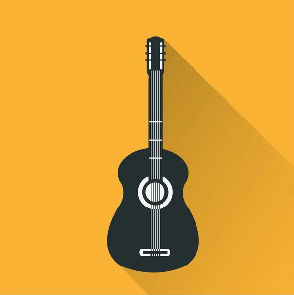 Icono de guitarra — Vector de stock