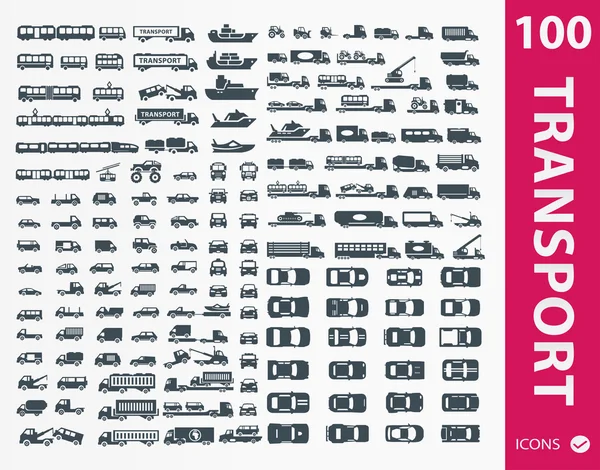 Icônes de transport — Image vectorielle