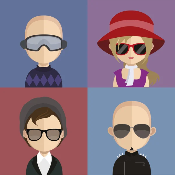 Conjunto de iconos de avatar — Vector de stock