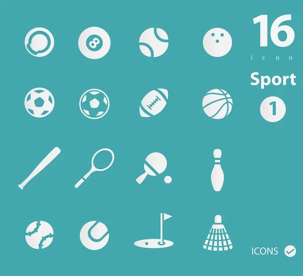 Iconos deportivos — Vector de stock