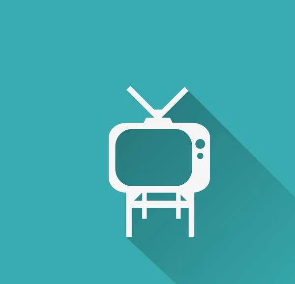 Icono de televisión — Vector de stock