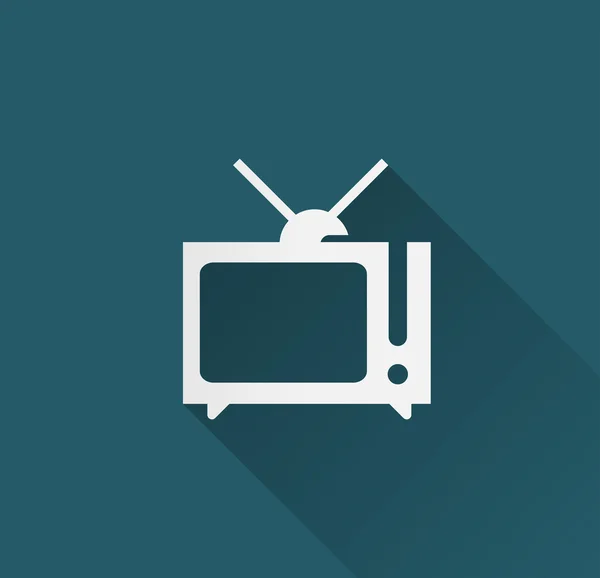 Televisie pictogram — Stockvector