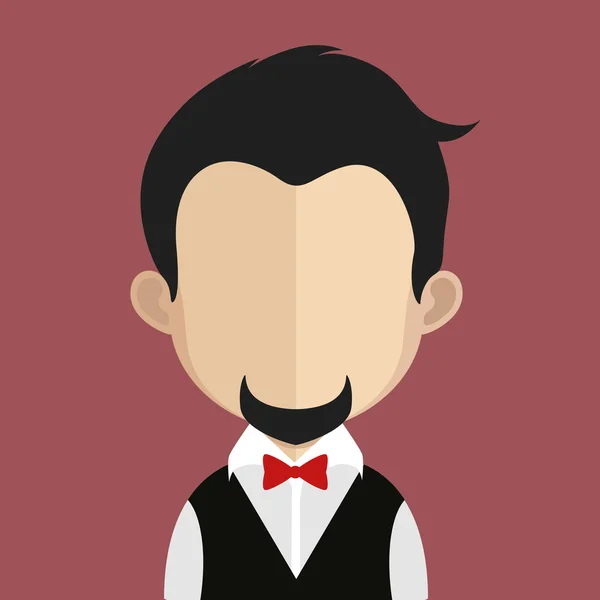 Avatar masculino — Vector de stock