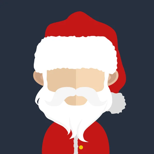 Avatar icono de Santa — Vector de stock