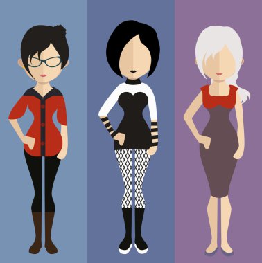 ? eople simgeleri düz stil.