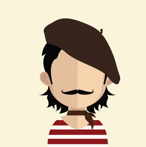 Erkek avatarı — Stok Vektör