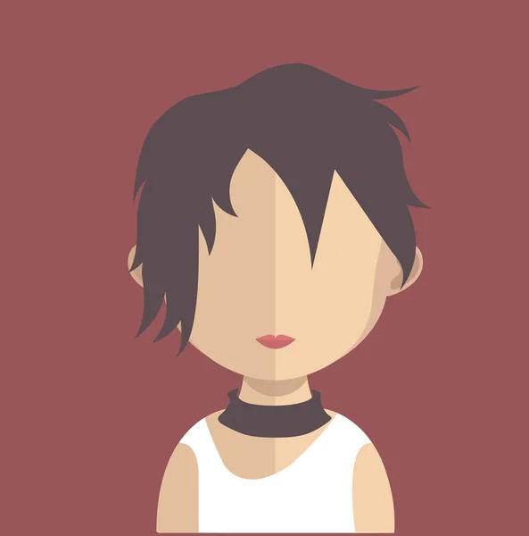 Woman character avatar — Stock Vector