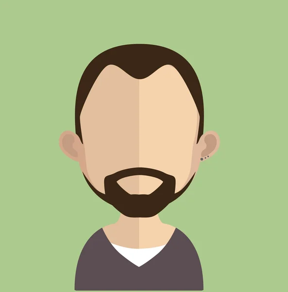 Avatar hombre — Vector de stock