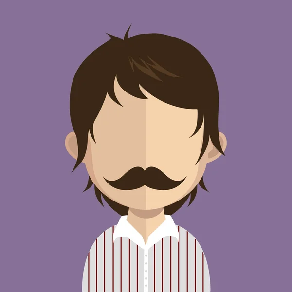 Avatar hombre — Vector de stock