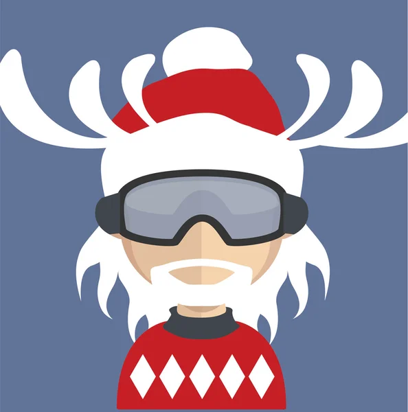 Santa avatar — Stock Vector