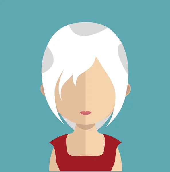 Woman character avatar — Stock Vector