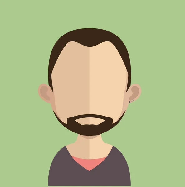 Avatar hombre — Vector de stock