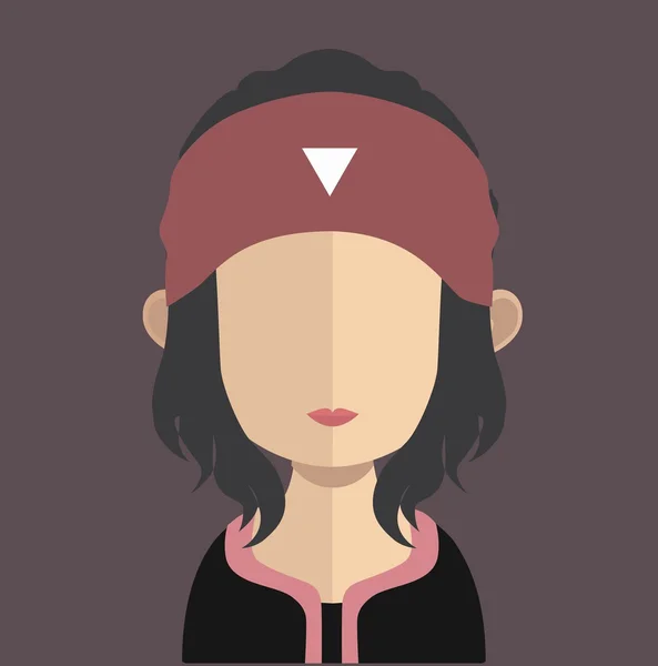 Mulher avatar — Vetor de Stock