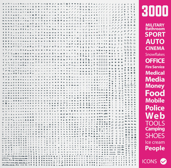 Набор качественных значков
