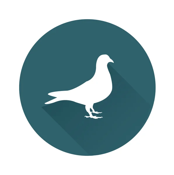 Dove silhouet pictogram — Stockvector