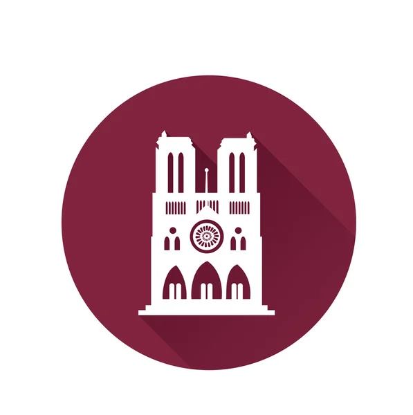 Ikona Notre Dame — Wektor stockowy