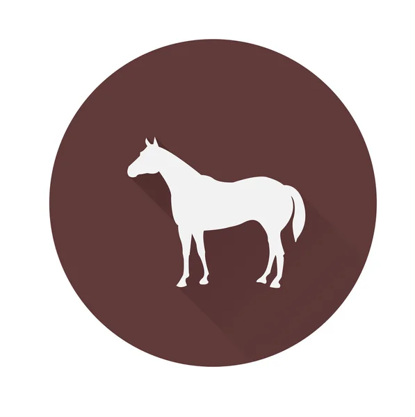 Paard silhouet pictogram — Stockvector