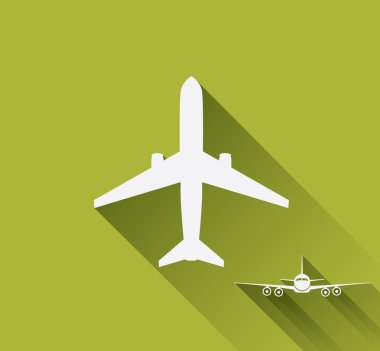 Beyaz uçak simgesi