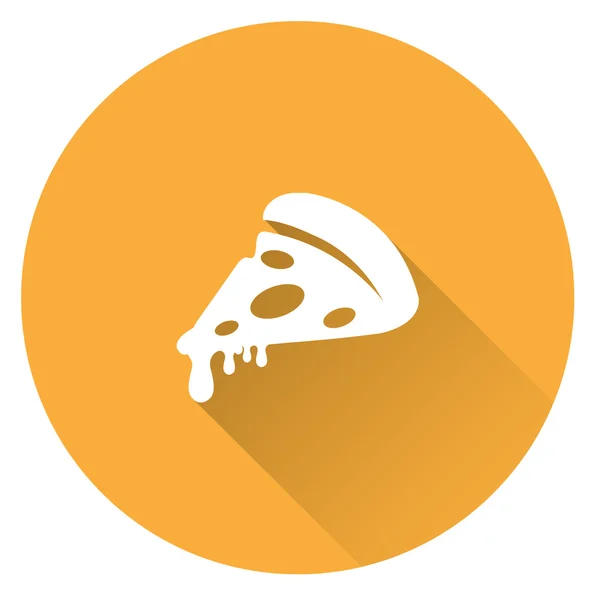 Dilim pizza simgesinin — Stok Vektör