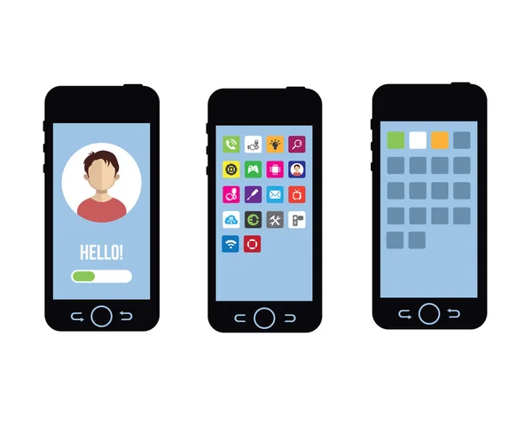 simgeleri ile akıllı telefon