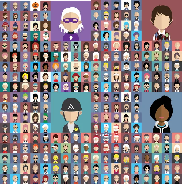 Yüzü olan insanlar simgeler kümesi.