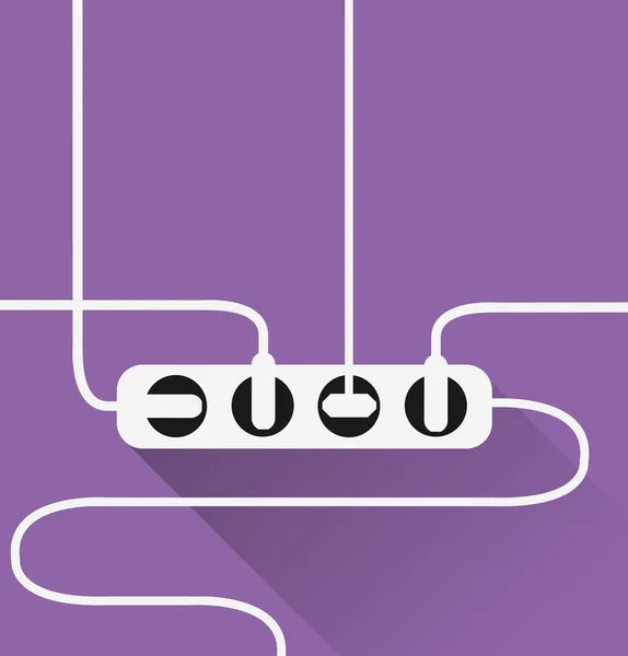 Pictogram voor energiebeheer stopcontact — Stockvector