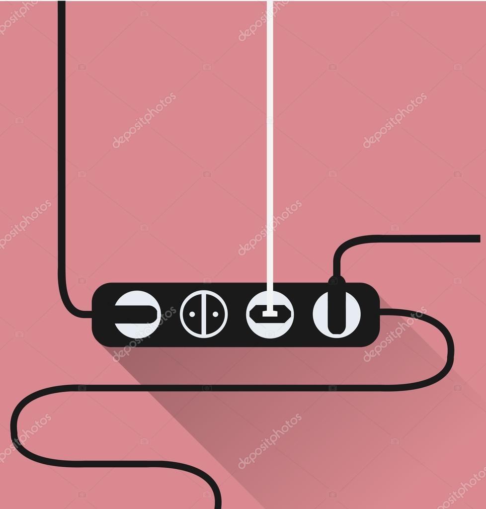 Power outlet icon — Stock Vector © SkyDesigns 73040451