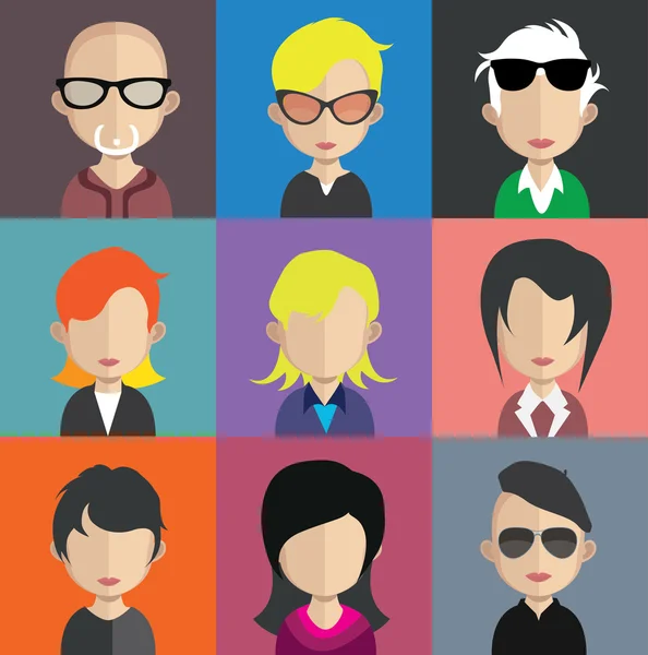 Conjunto de iconos de personas — Vector de stock