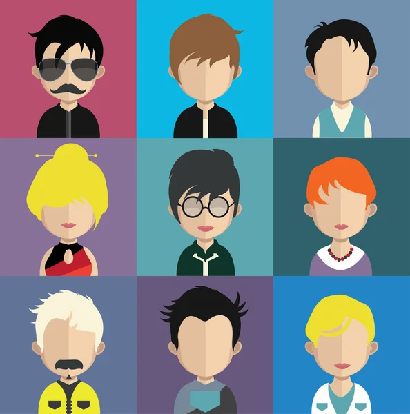 Conjunto de iconos de personas — Vector de stock