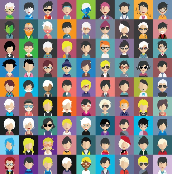 Set of people icons — Stock Vector