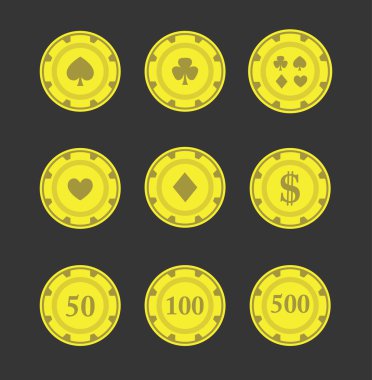 simgeler kümesi kumar casino belirteçleri