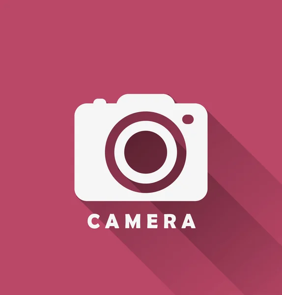 Cámara, icono de fotografía — Vector de stock