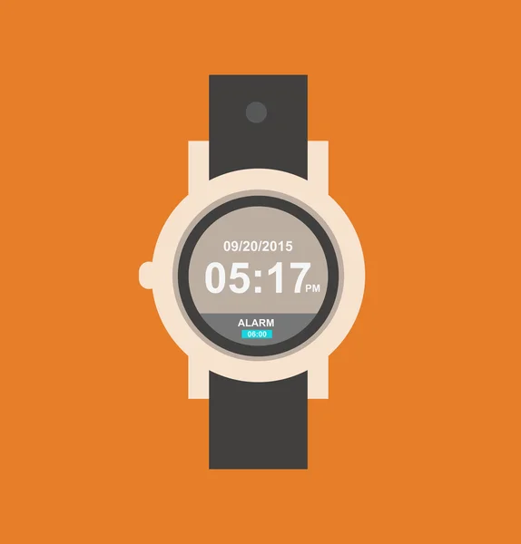 Montre-bracelet, icône de l'horloge — Image vectorielle