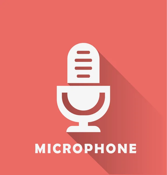 Microfone, ícone de voz — Vetor de Stock