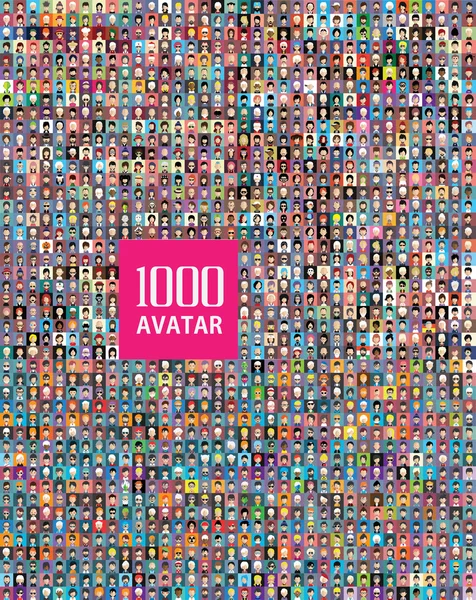 İnsanlar avatar simge kümesi