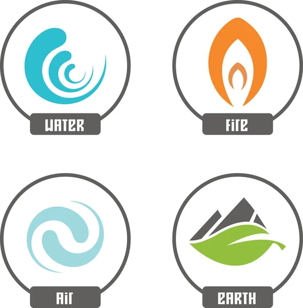 doğa öğeleri Icons set