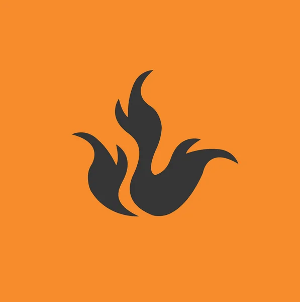 Flame, fire pictogram — Stockvector