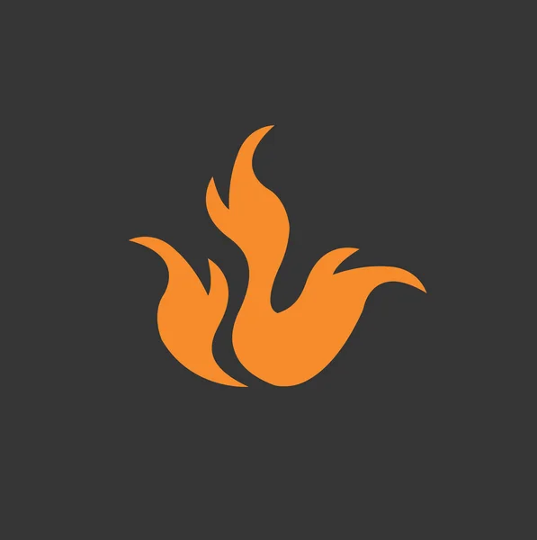 Flamme, Feuersymbol — Stockvektor