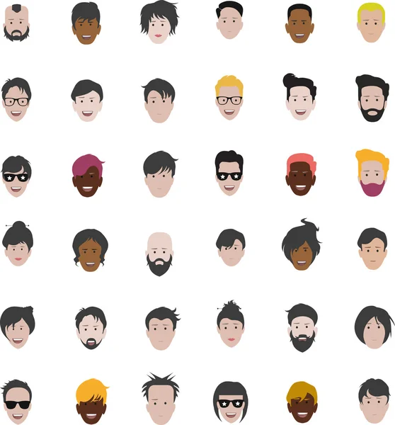 Set of people icons — Stock Vector