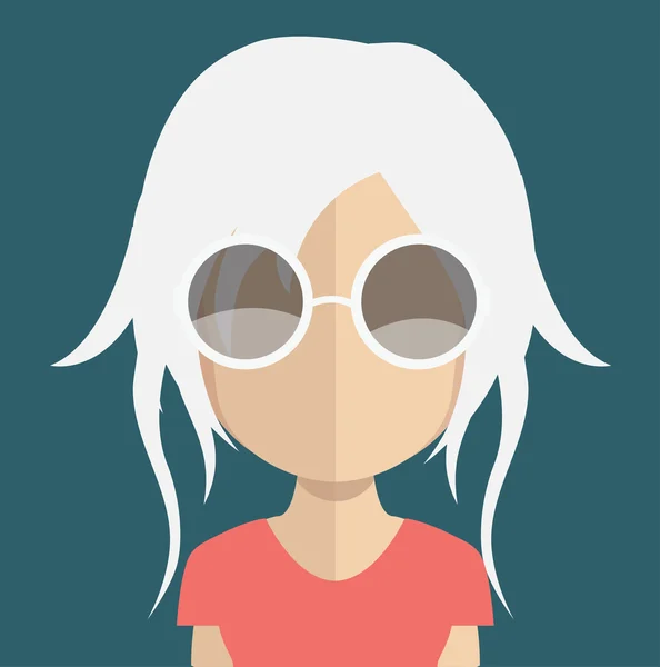 Femme avatar icône — Image vectorielle
