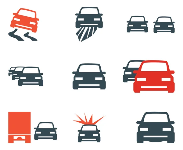 Car, automobile icons — Stock Vector