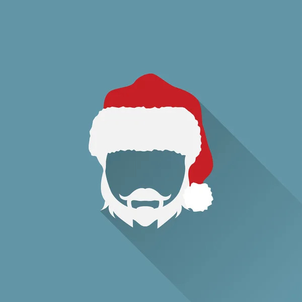 Santa Claus Avatar Face, Symbol — Stock Vector