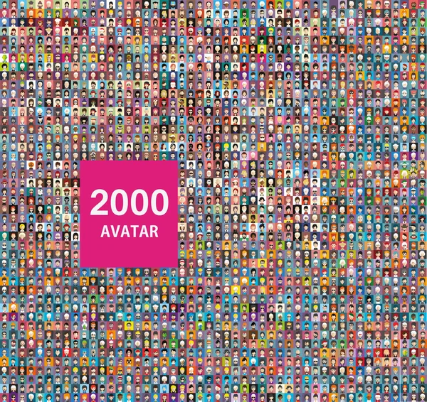 İnsanlar avatar simge kümesi